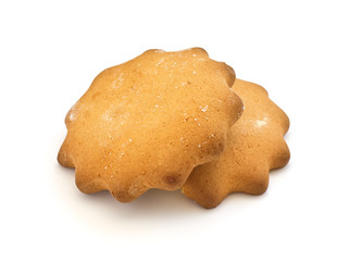 Fresh cookies isolated on white