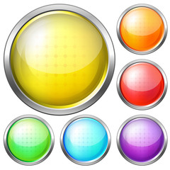 Round Web Button Set #3.