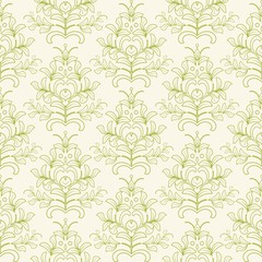 Seamless Damask wallpaper