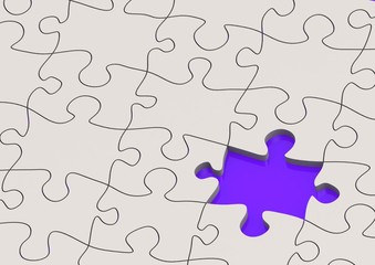 Fototapeta premium The missing puzzle