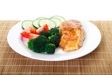 Baked Salmon with Vegetables