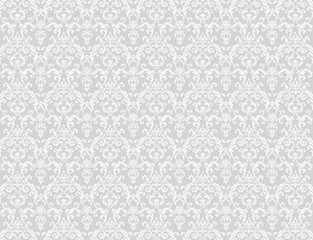 white floral pattern wallpaper