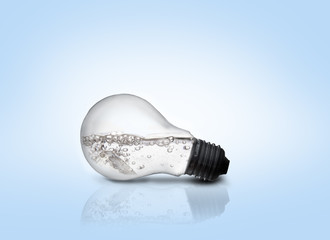 Water inside light bulb