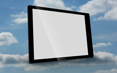 Tablet computer with blank screen