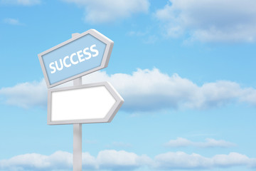 Success road sign