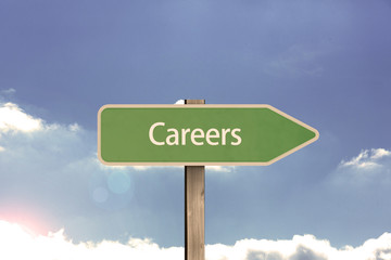 Careers road sign