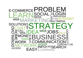 Group of green marketing terms