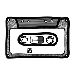 cassette tape - Hand drawn