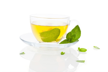 Fresh mint tea.