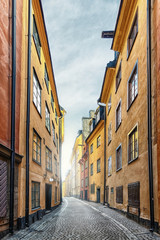 Fototapeta na wymiar The Old Town in Stockholm