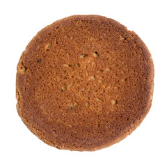 single oat cookie reverse side