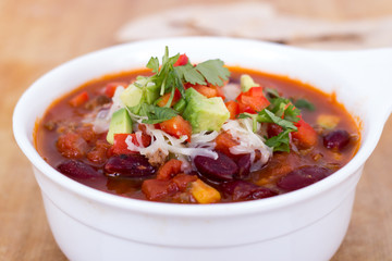 chili con carne bowl