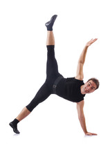 Obraz premium Dancer isolated on the white background