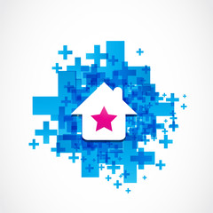 Fototapeta premium beautiful house icon