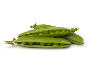 Fresh green pea pod