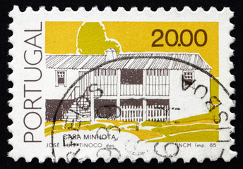 Postage stamp Portugal 1986 Farm House, Minho, Traditional Archi