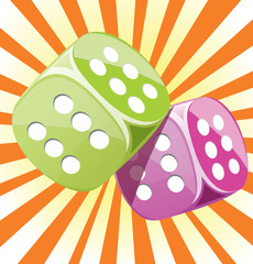 Dice lucky casino gambling game win success