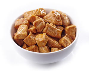 pork stew in white bowl