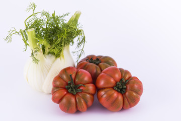 Fenchel und Tomaten