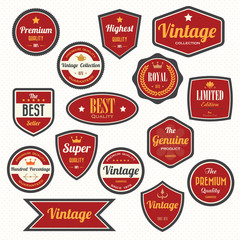 Fototapeta premium Set of retro vintage badges and labels