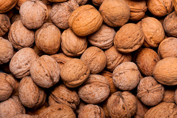 walnuts as background