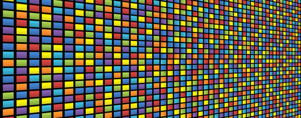 Sfondo a quadretti colorati con distorsione
