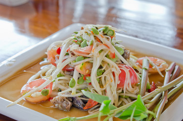 spicy papaya salad