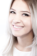 Naklejka premium beautiful blond girl portrait