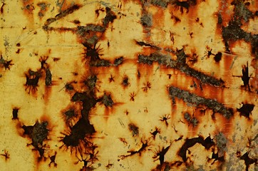 Naklejka premium rusty metal - Grunge background with space