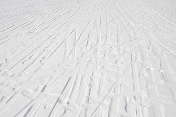 ski tracks