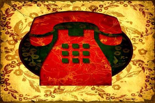 Retroplakat - Telefon