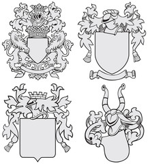 set of aristocratic emblems No7