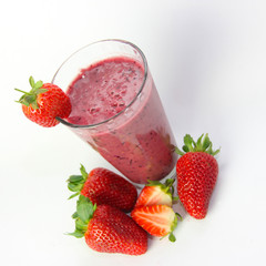 Strawberry and Blackberry Fruit Smoothie