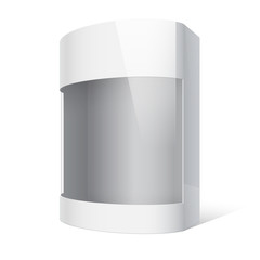 Realistic Package Box with a transparent window