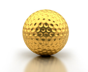 Golden Golf Ball