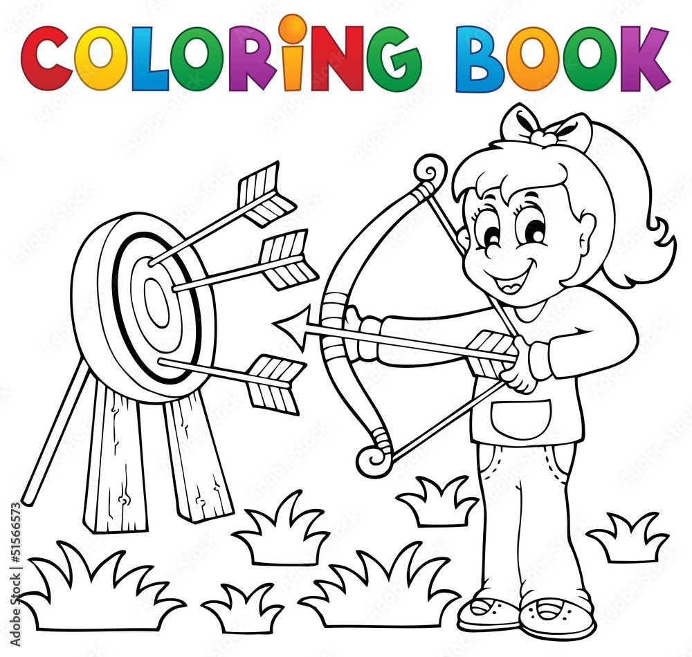 Poster Coloring book kids play theme 3