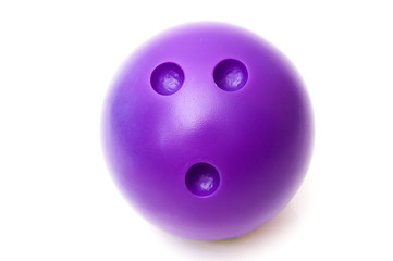 Lilac bowling ball