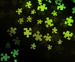 Green Puzzle Background