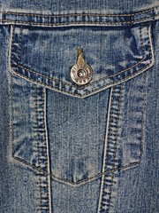 Blue jeans pocket