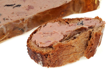 Tartine de pâté de foie forestier