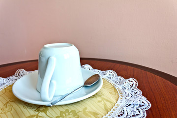 coffee cup on the table