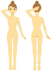 Fototapeta premium 全身 ヌード