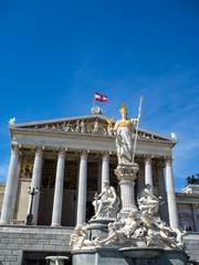 Obraz premium Österreich, Wien, Parlament