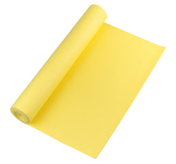 A bright yellow yoga mat for your exercise