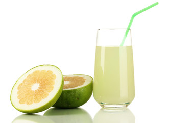 Delicious sweetie juice in glass and sweeties next to it