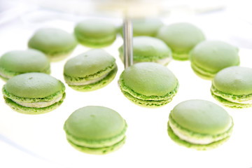 Lime Macarons