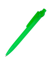 Green plastic ball point pen
