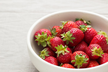 strawberries in a bowl