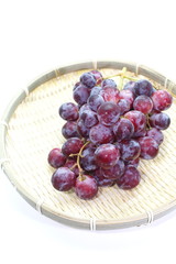 red grape isolated on white