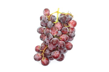 red grape isolated on white